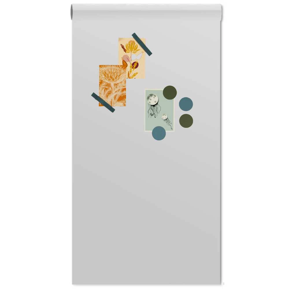 Magneetbehang luxe – krijtbord lichtgrijs 100x250 cm