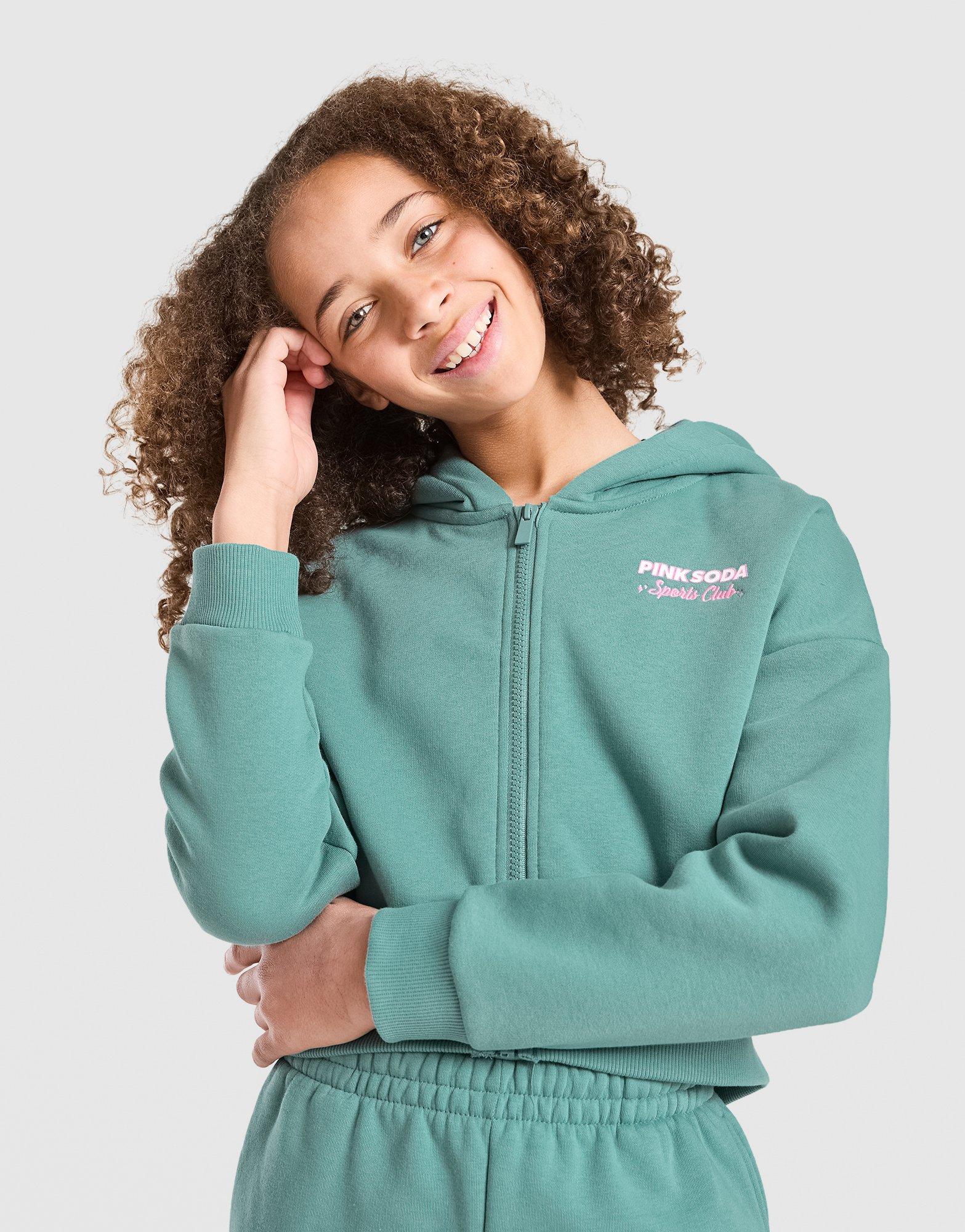 Pink Soda Sport Girls' Holiday Cropped Hoodie Junior