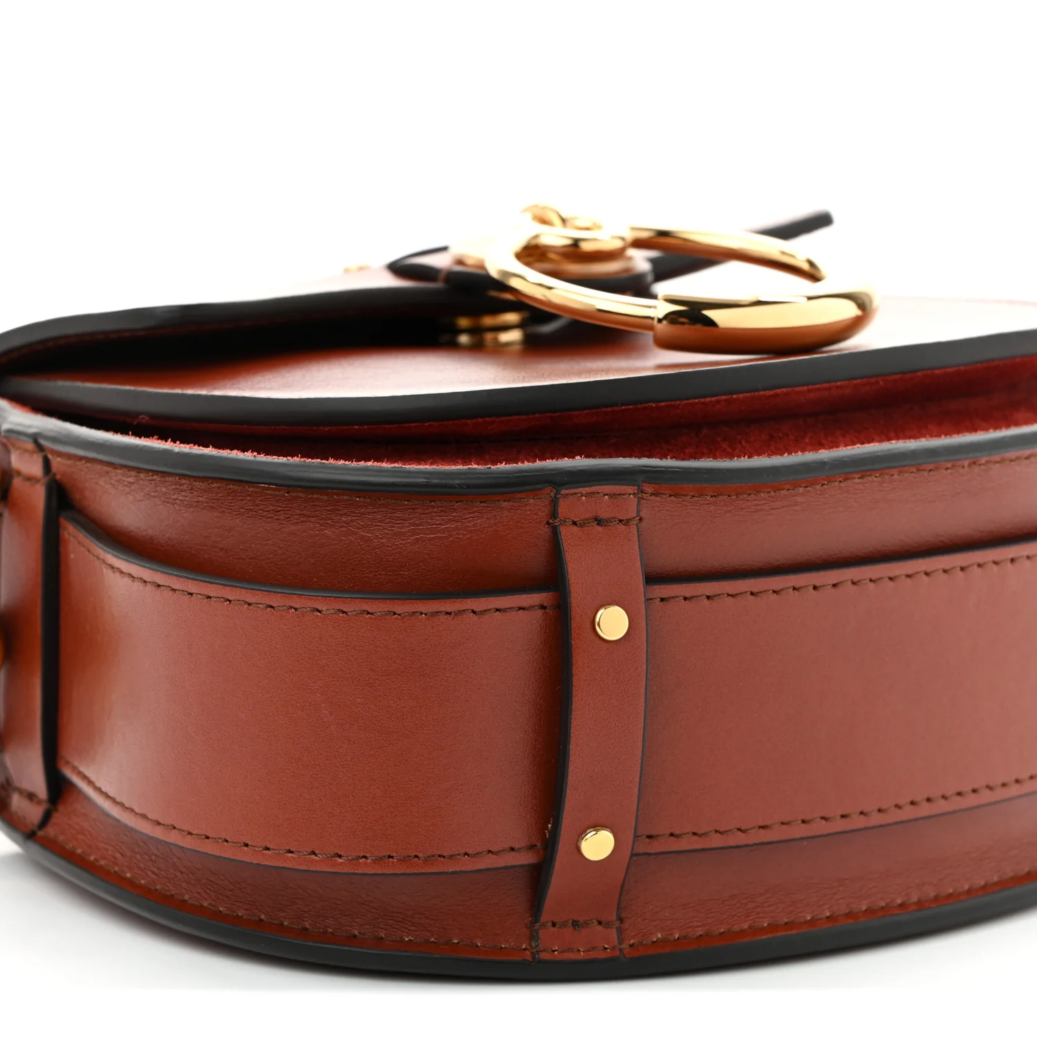 Calfskin Small Tess Bag Sepia Brown - Top Club