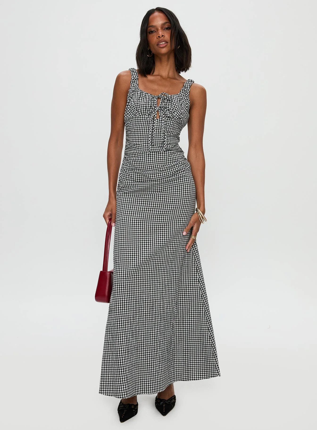 Roundtrip Maxi Dress Black / White