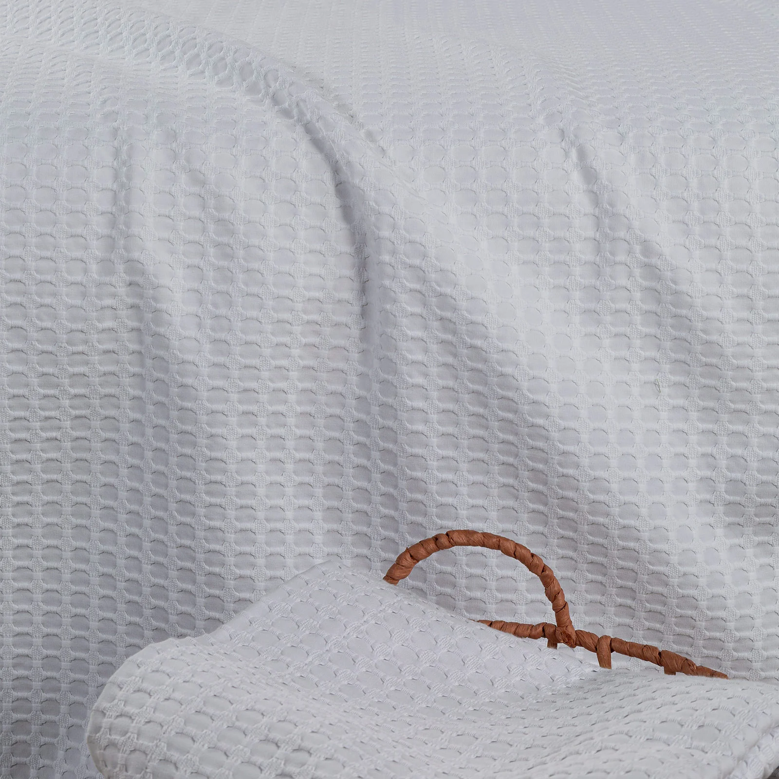 Copriletto Non Trapuntato In Cotone Isola Bella Matrimoniale Grigio Perla Primanatura