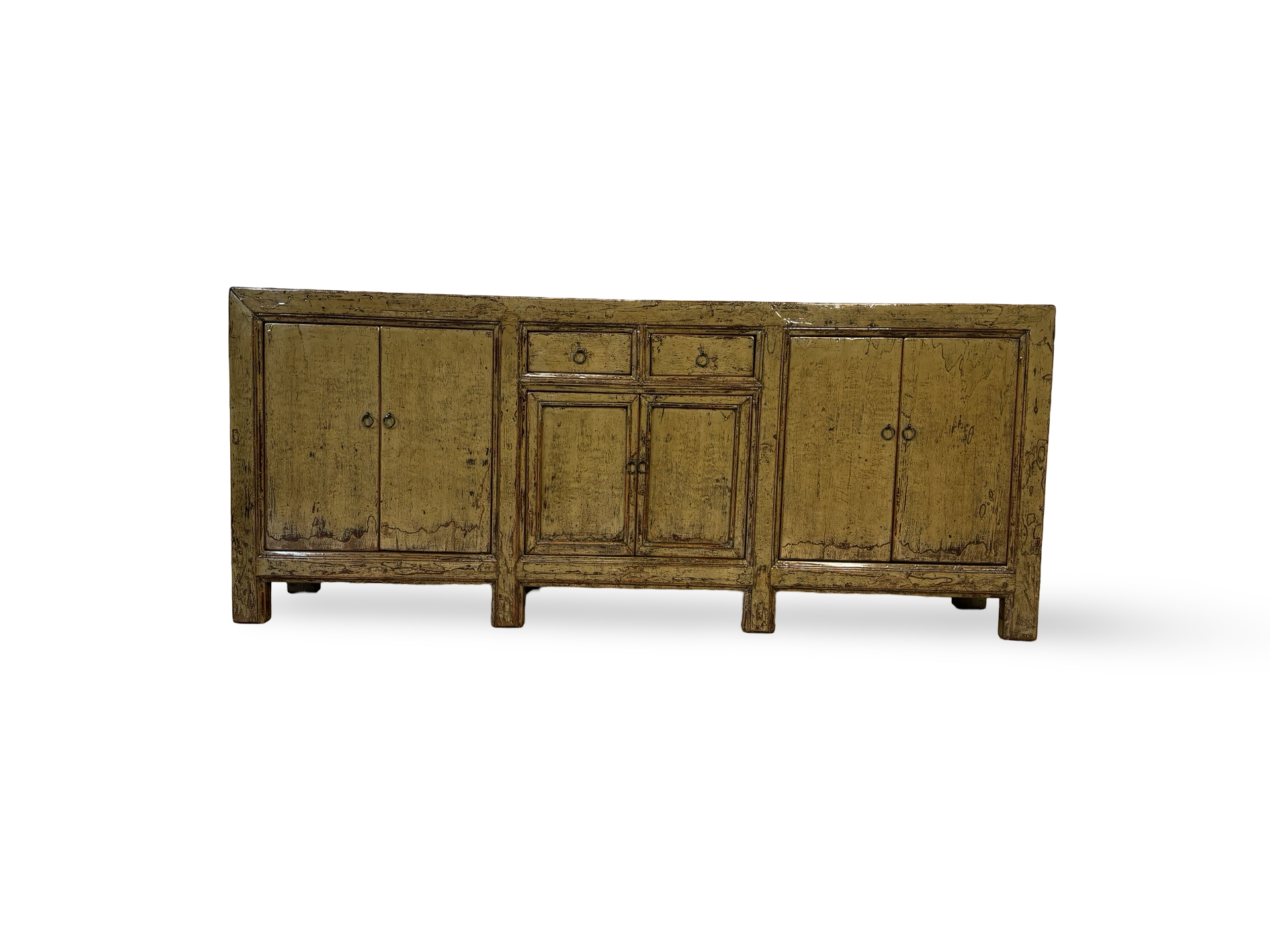 Dressoir mosterd Lak 6 deur 2 la uniek