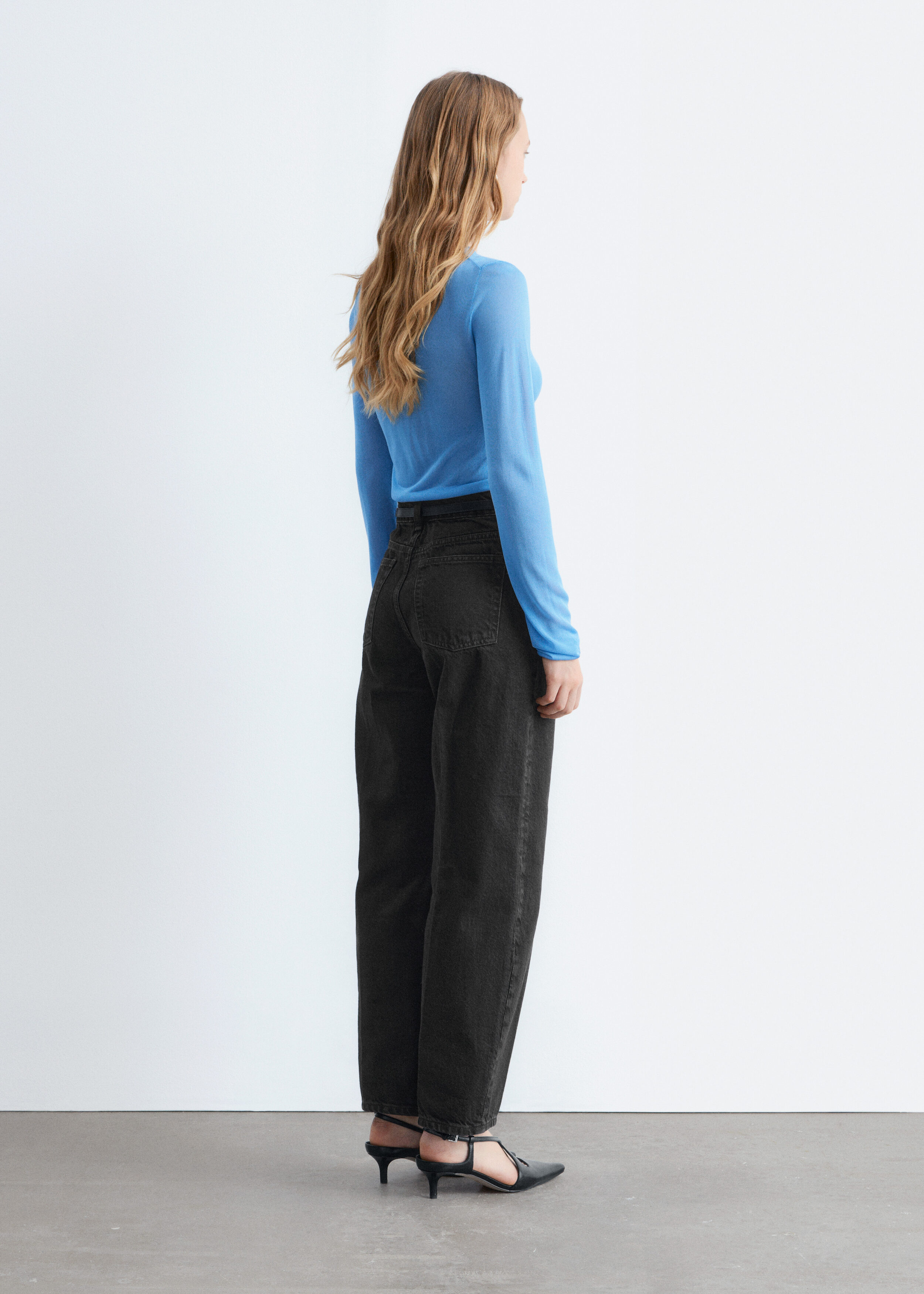 & Other Stories FINE-KNIT SHEER TOP