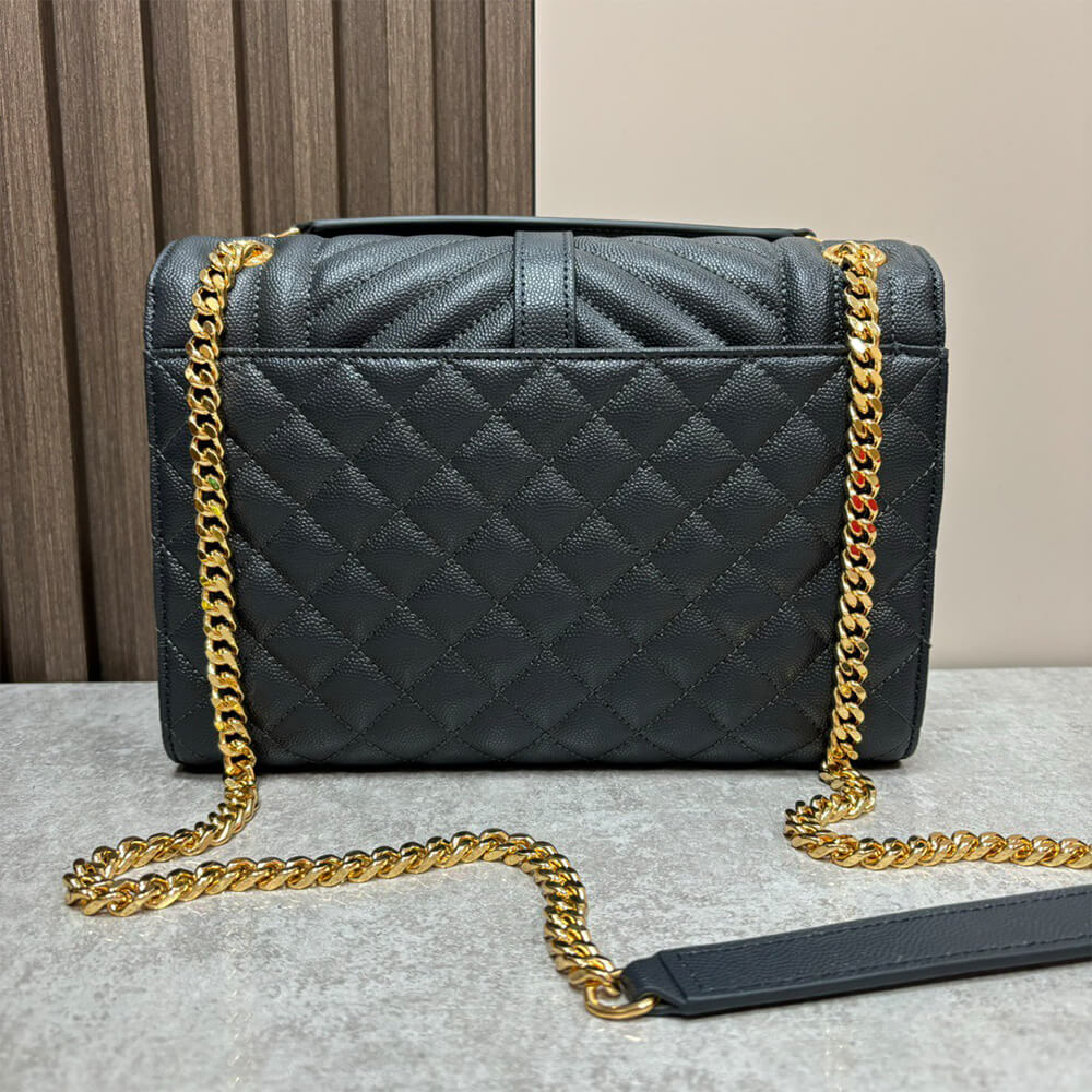 YSL envelope medium in grained leather - Top Club