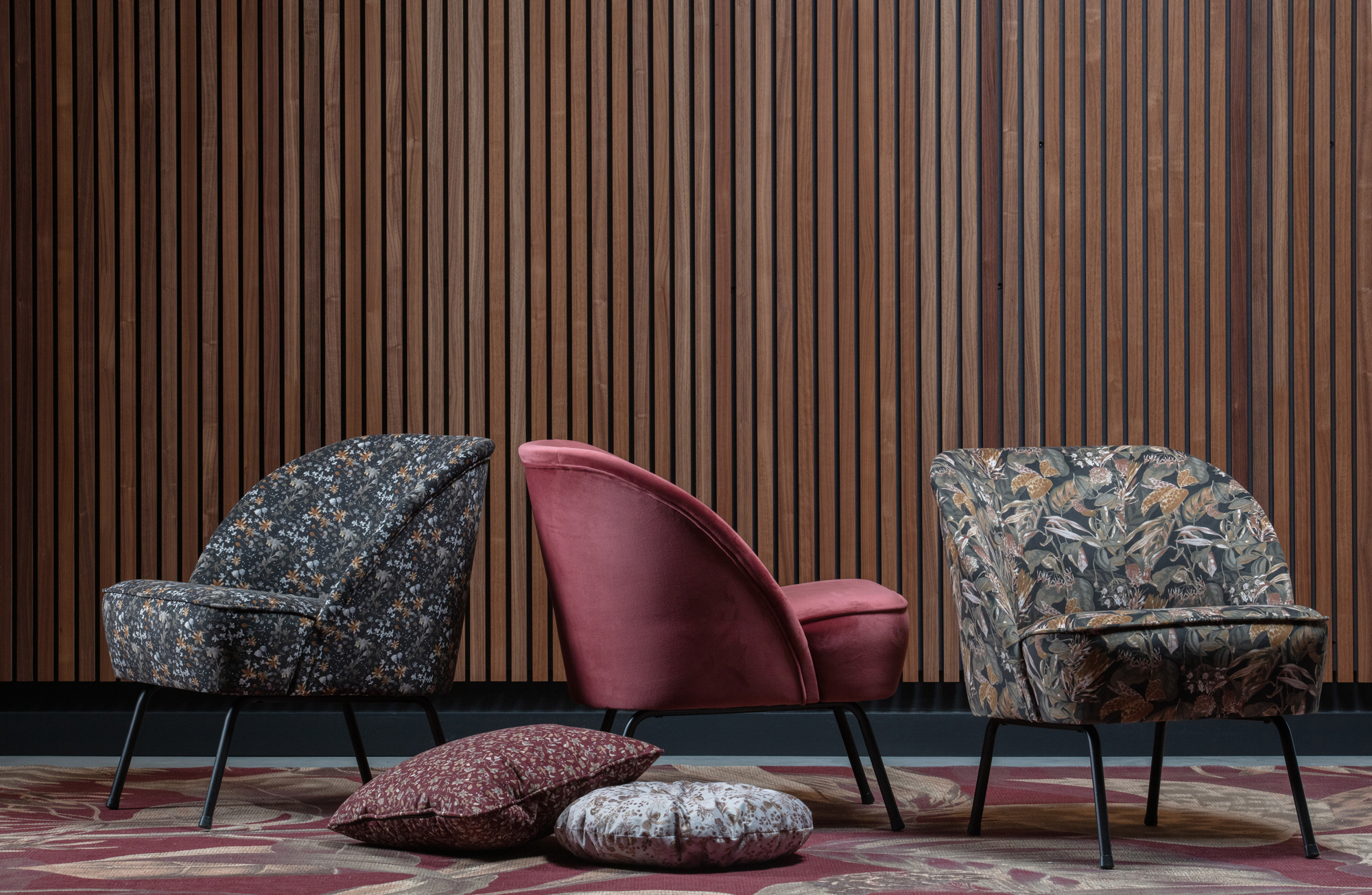 Fauteuil Vogue Bouquet Zwart