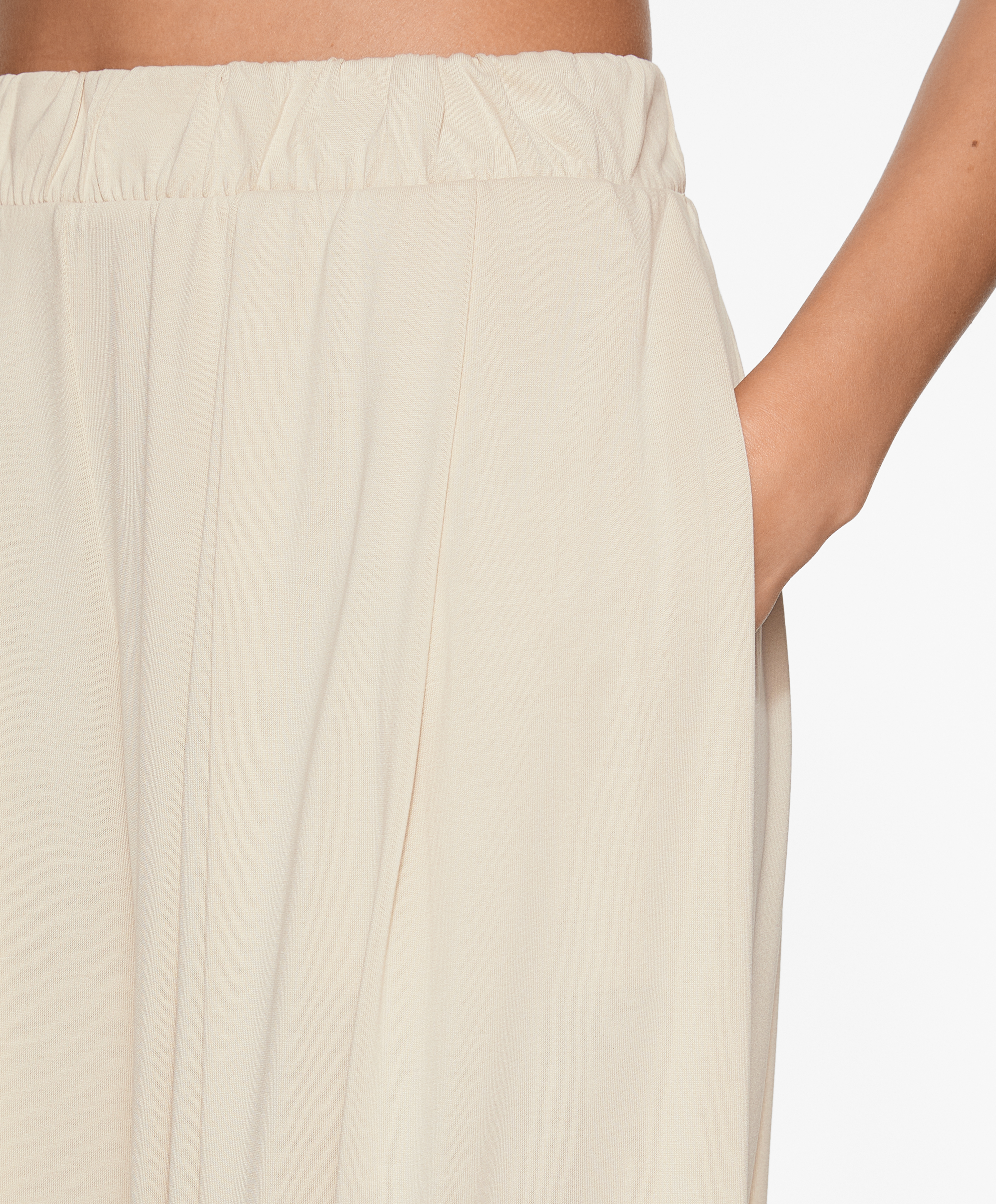 OYSHO Modal blend wide-leg trousers