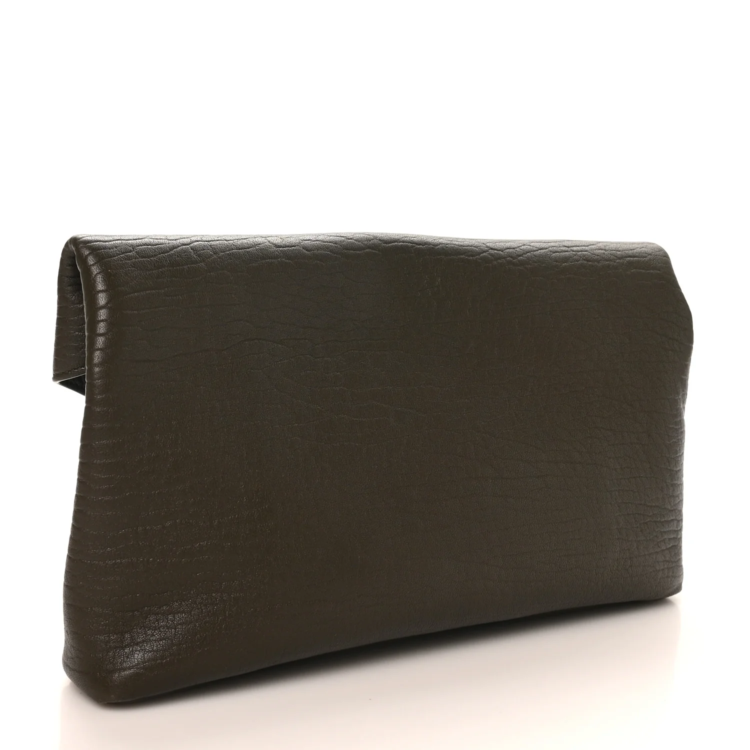 Grained Lambskin Large Cassandre Envelope Pouch Light Musk - Top Club