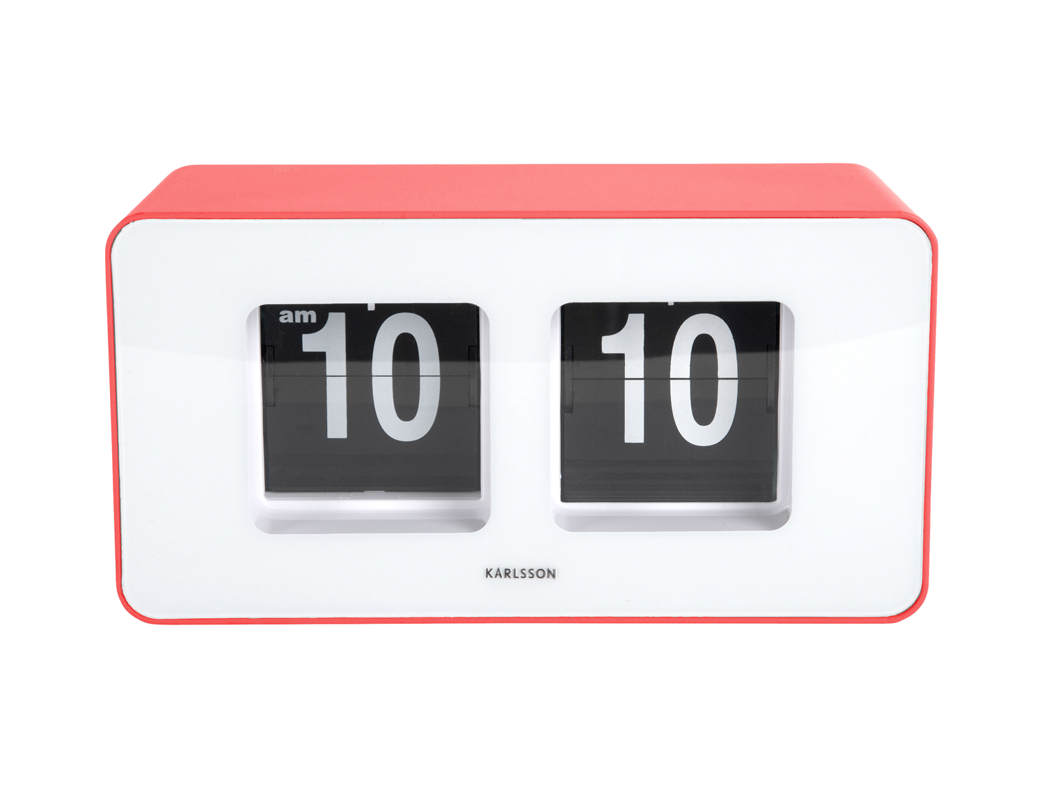 Wandklok Funky Flip - Scarlet rood