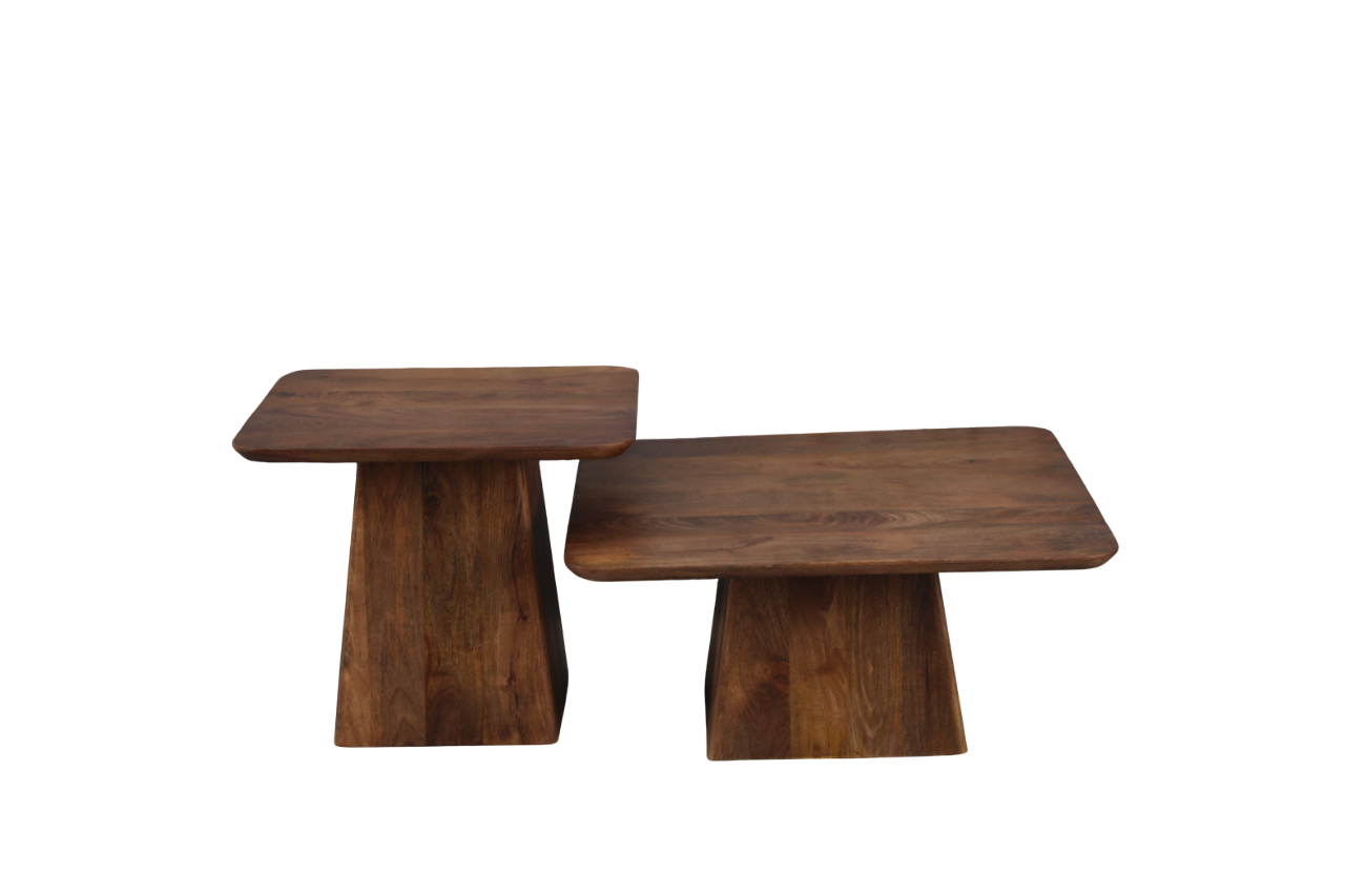Salontafel Nice set van 2 bruin