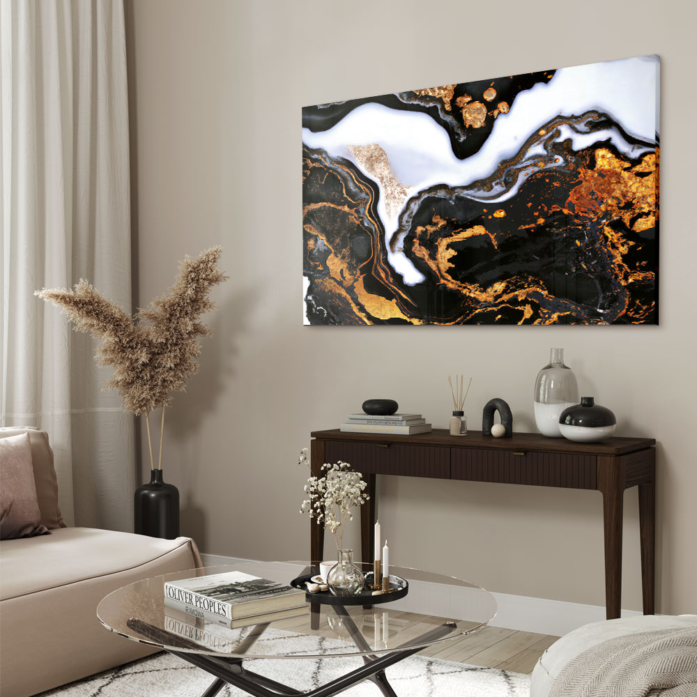 Walljar acrylglas schilderij - Golden Milkyway Acrylglas schilderij - 150 x 225 cm