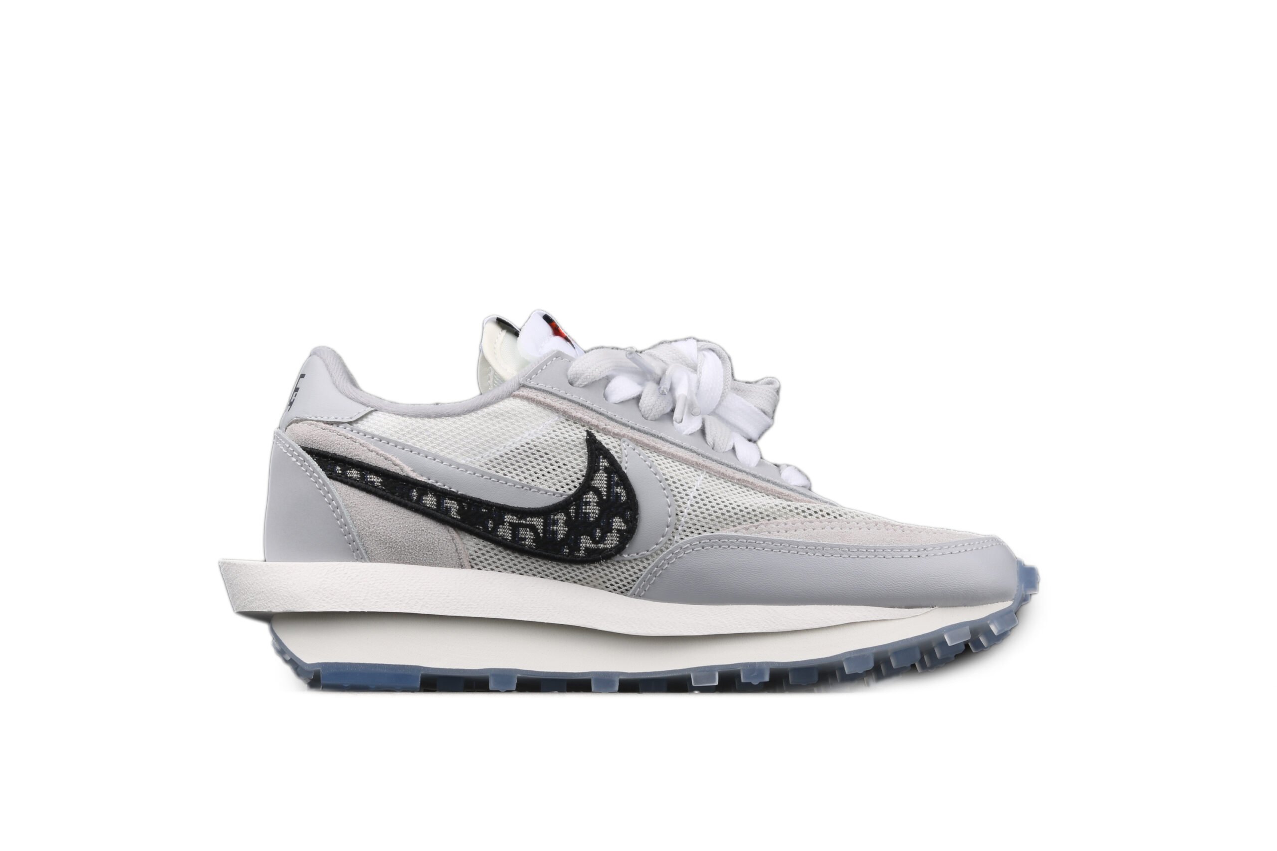 Dior x Sacai x Nk LVD Waffle Daybreak, Swoosh Silver - Sneaker Replica Workshop