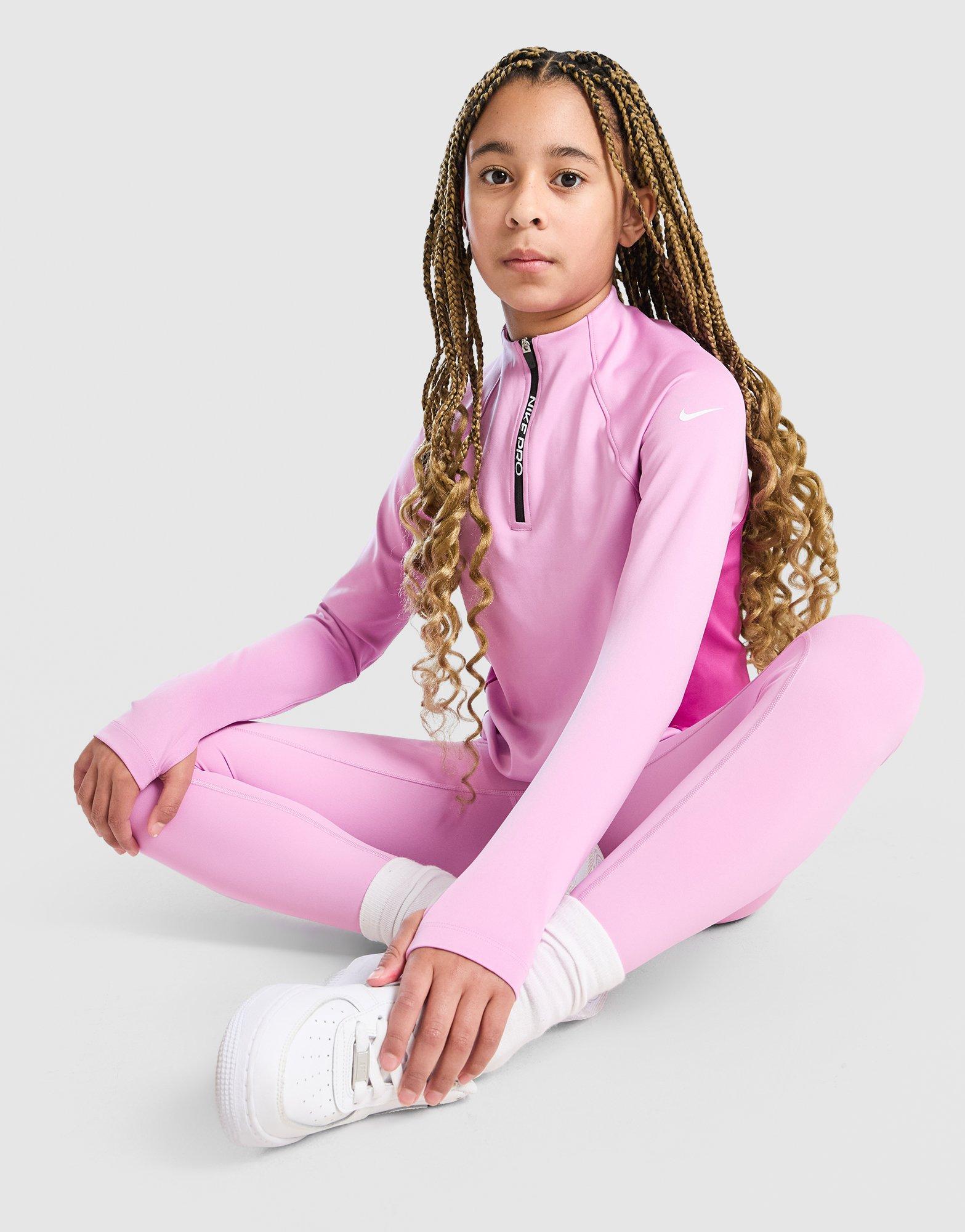 Nike Girls' Pro Dri-FIT 1/2 Zip Top Junior