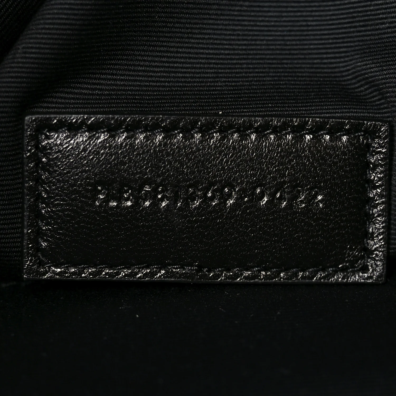 Linen Canvas Rive Gauche Zipped Pouch Black - Top Club