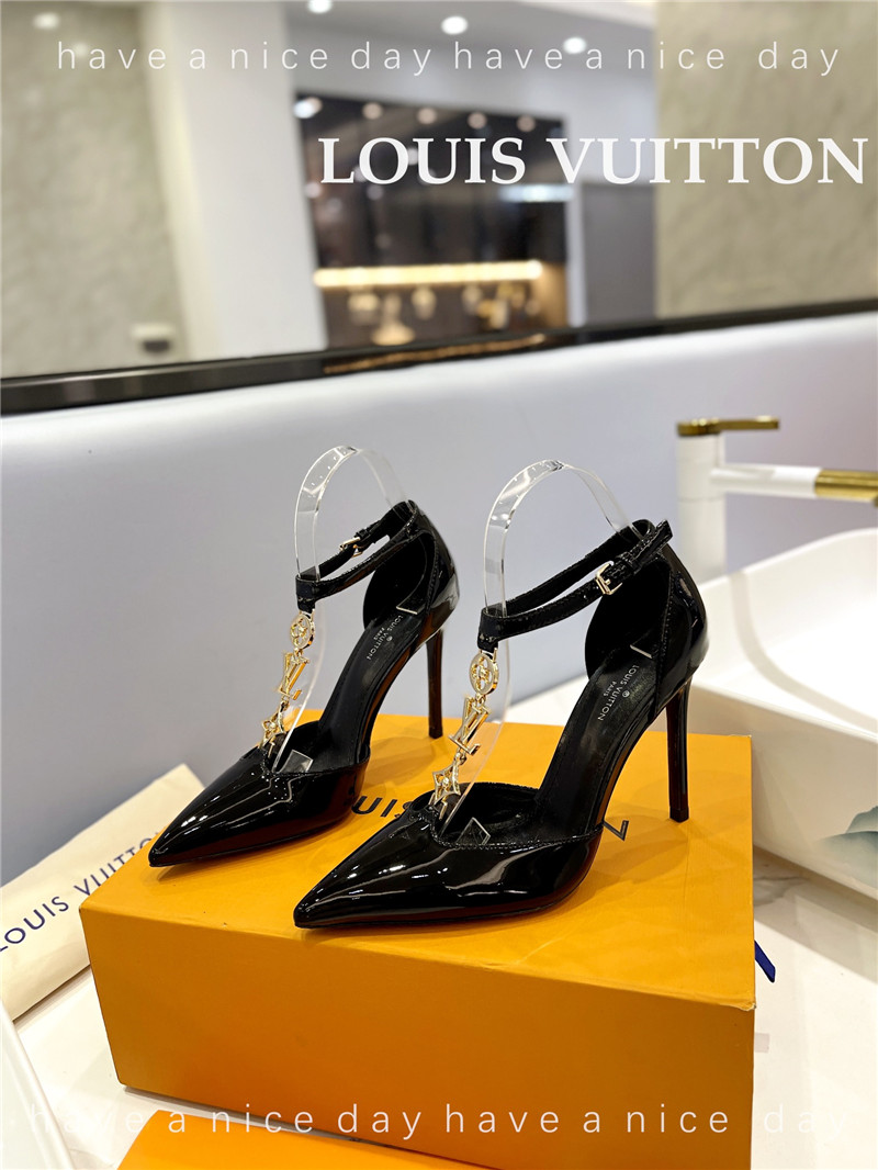 louis vuitton LV fashion bazaar metal chain high heels - Sneaker Replica Workshop