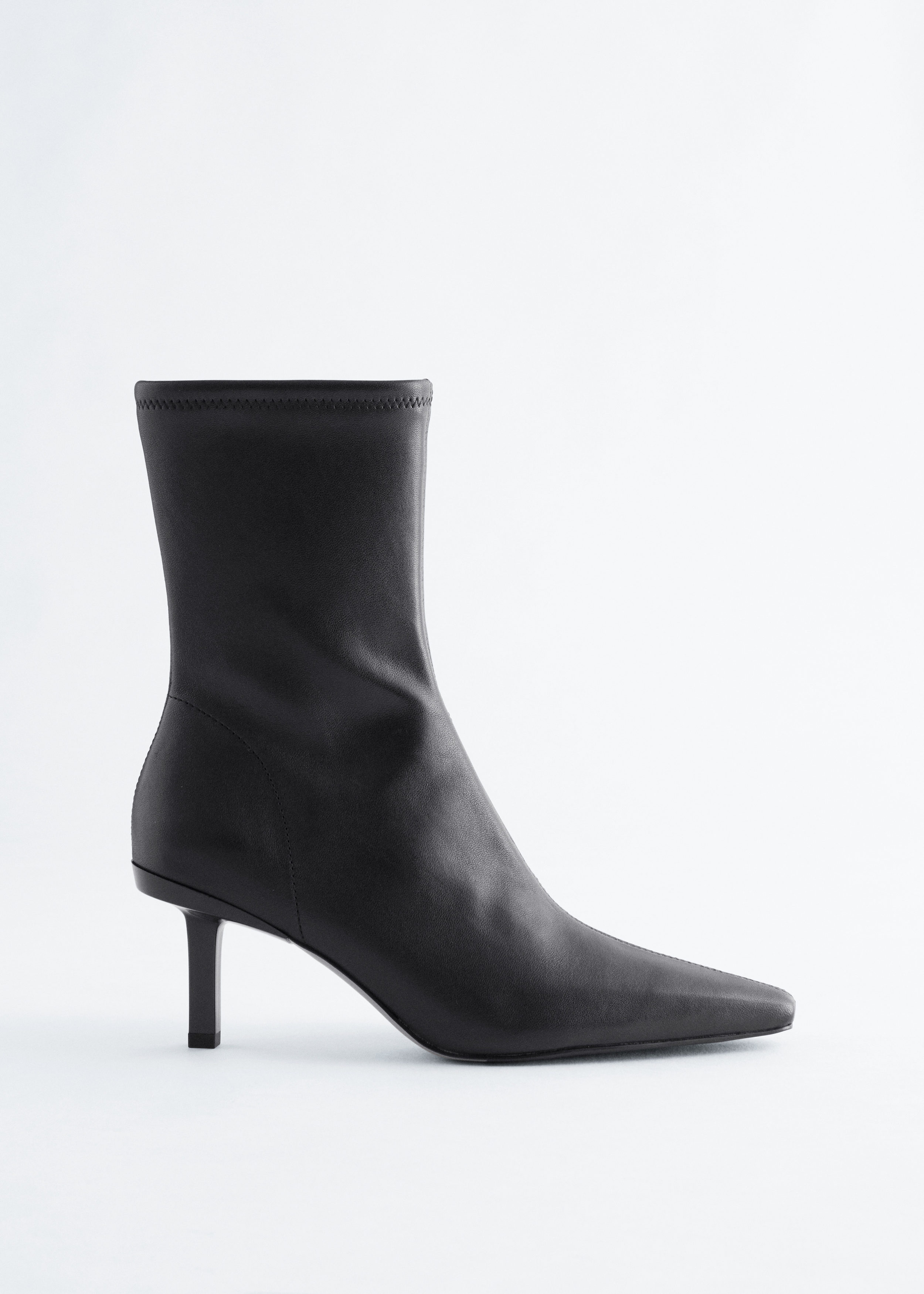 & Other Stories STRETCH-LEATHER ANKLE BOOTS