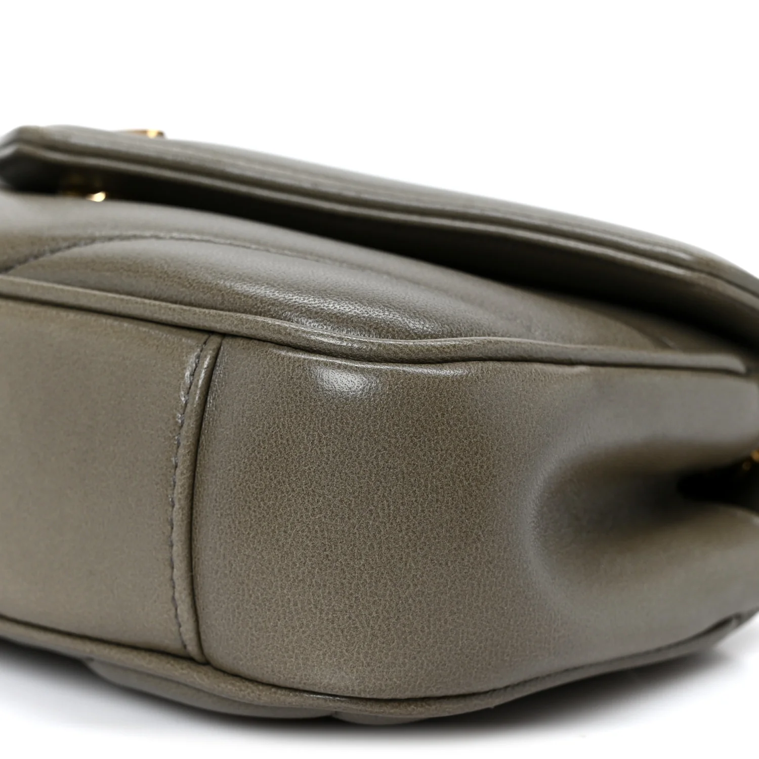 Lambskin Chevron Quilted Mini LouLou Dark Strong Moss - Top Club