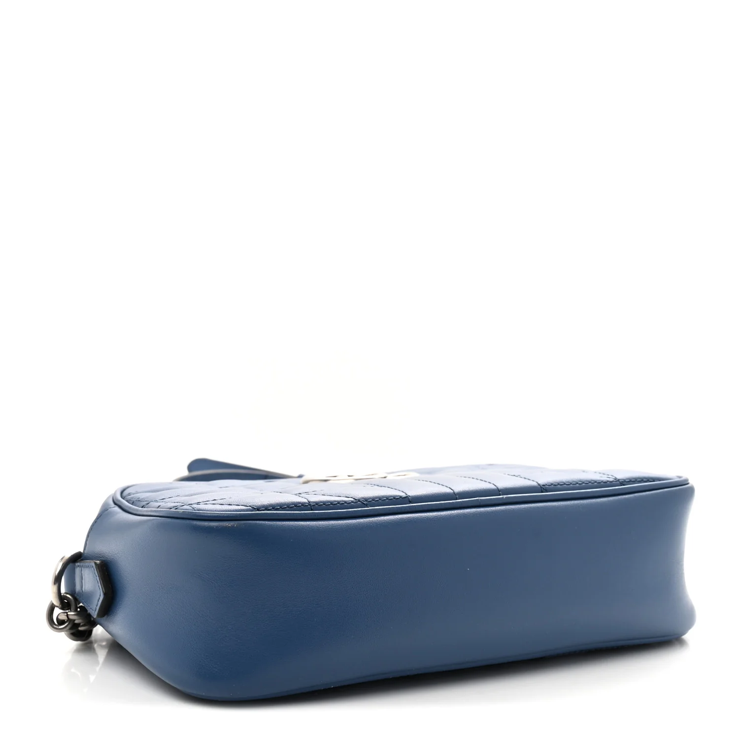 Calfskin Matelasse Aria Small GG Marmont Chain Shoulder Bag Clear Blue - Top Club