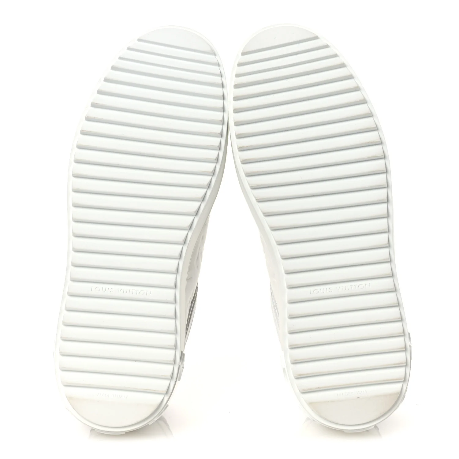 Lambskin Embossed Monogram Time Out Sneakers 39 White Brown - Top Club