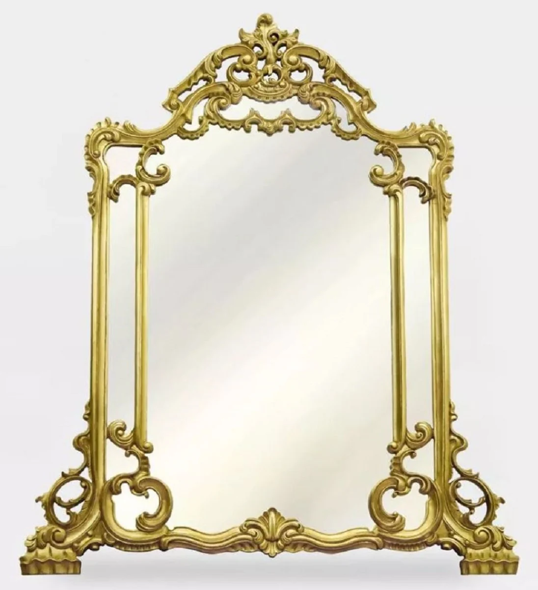 Luxury Baroque Mirror Gold - Magnificent Baroque Style Wall Mirror - Handcrafted Luxury Furniture in Baroque Style - Magnificent Baroque Furniture - Noble & Magnificent