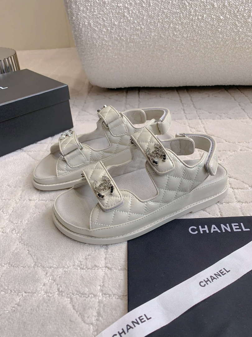 Chanel Women's Velcro Sandals Fashion Shoes C93430 - Sneaker Replica Workshop