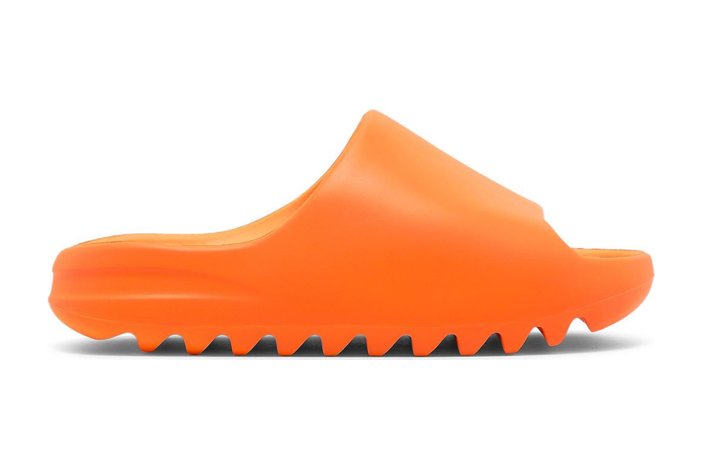 Yeezy Slide Dupe Enflame Orange - Sneaker Replica Workshop