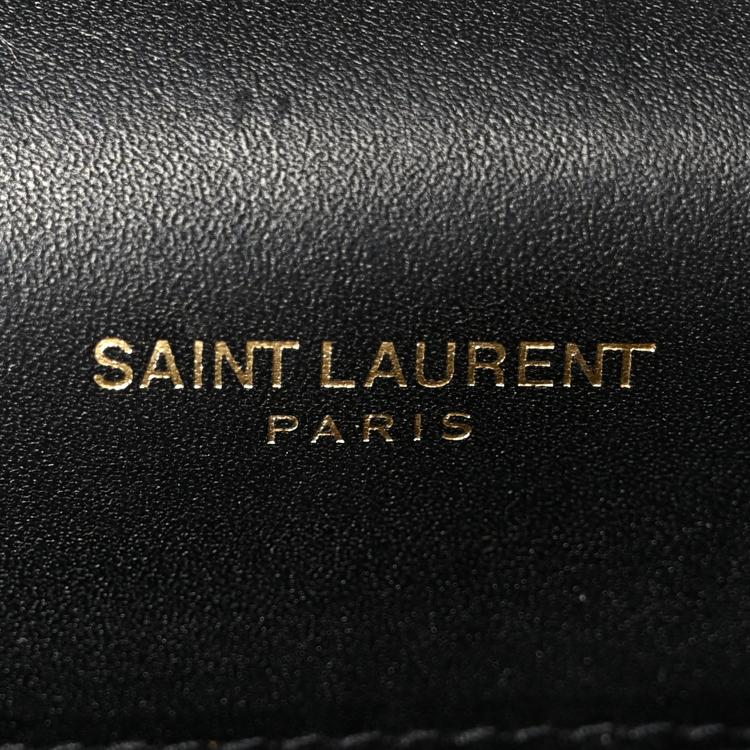 Smooth Calfskin Classic Monogram Kate Tassel Chain Wallet Black - Top Club