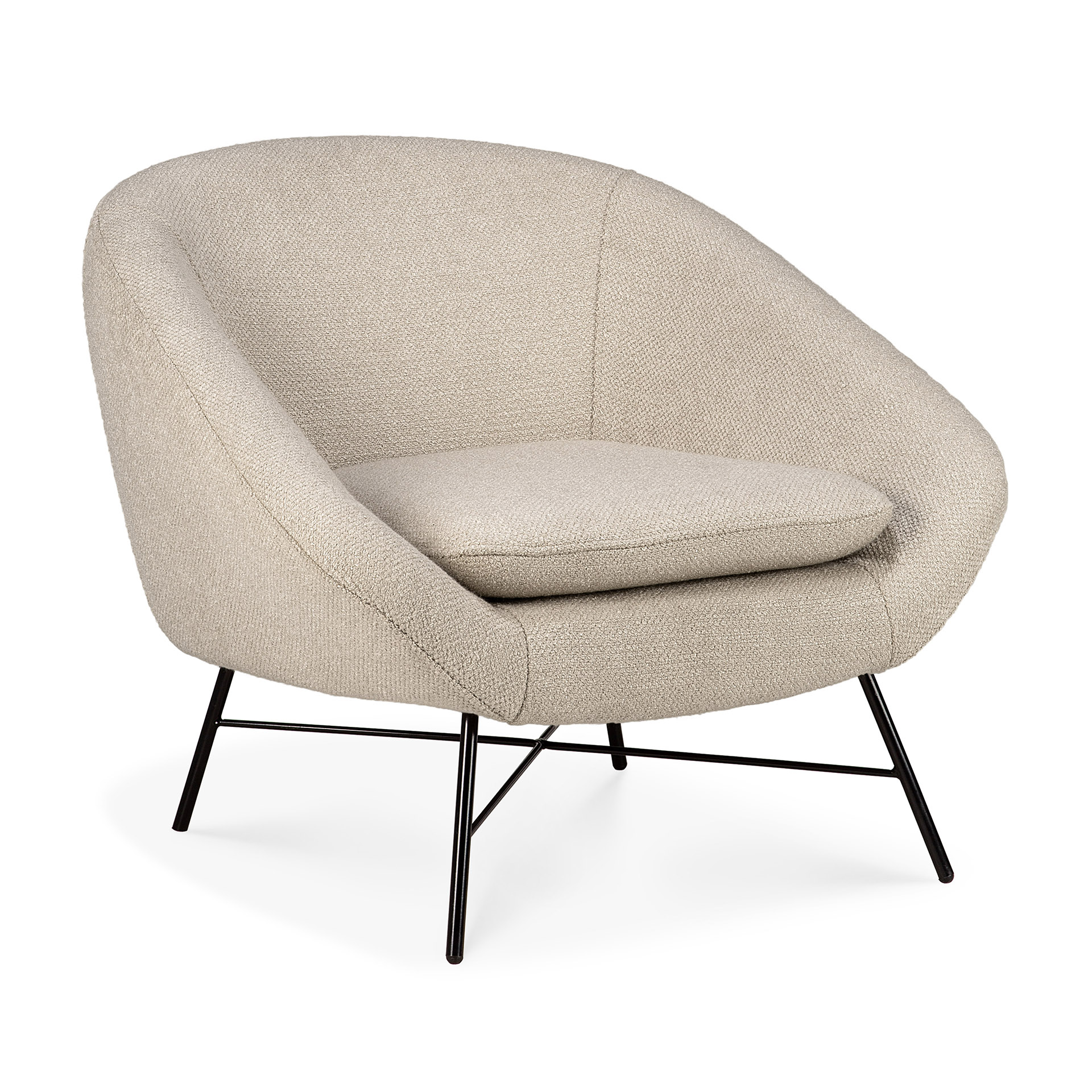 Barrow lounge chair - off white