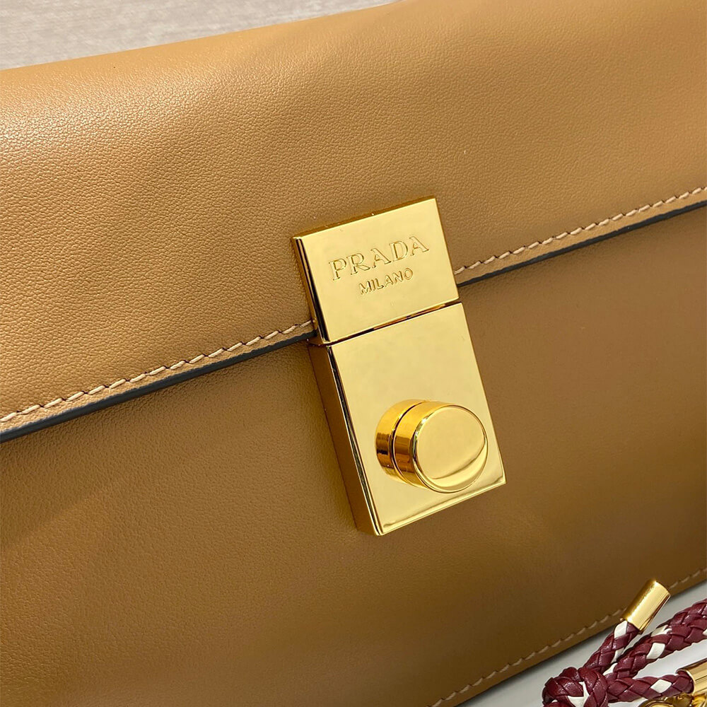 Prada Soft Sound small leather shoulder bag with charms(high-end grade) - Top Club