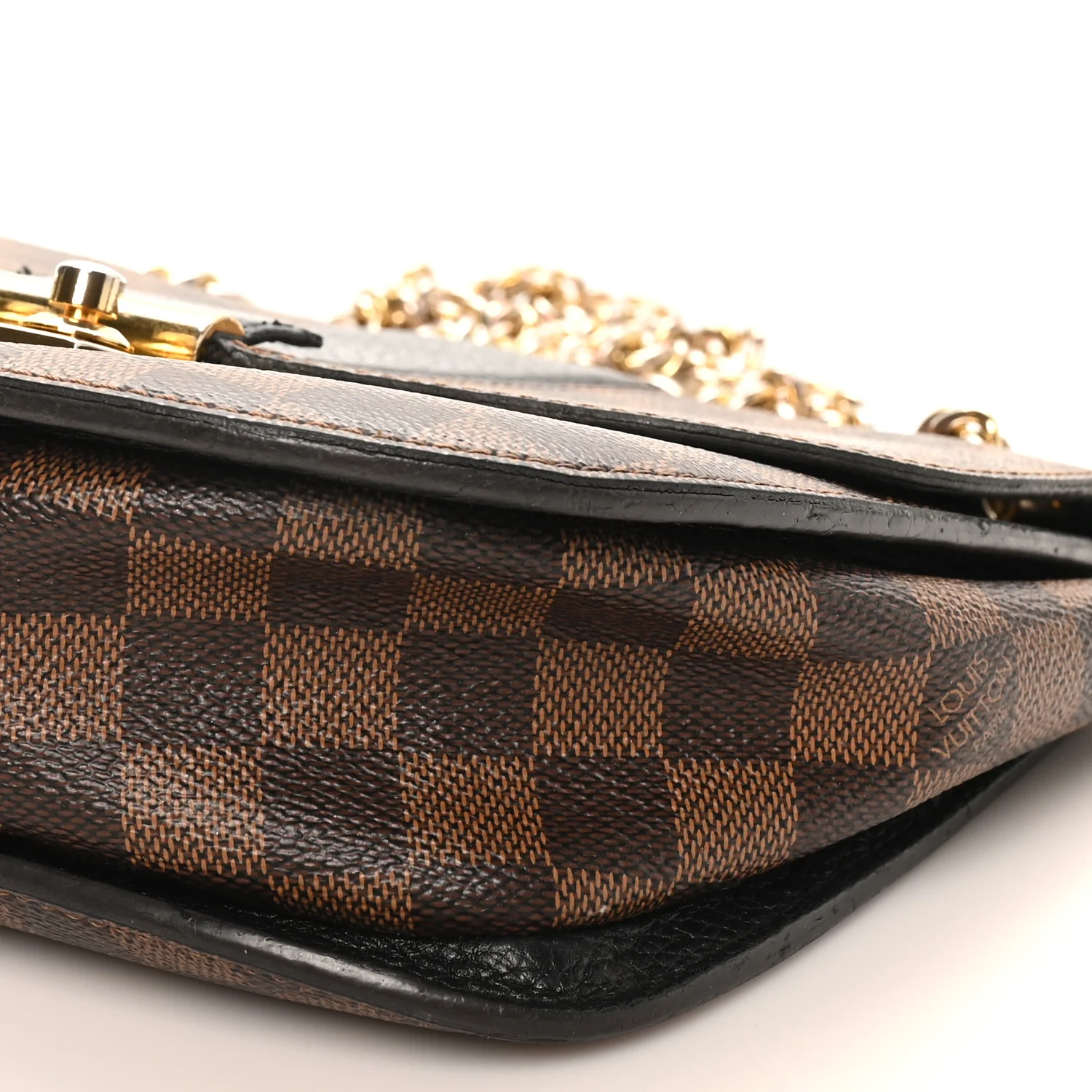 Damier Ebene Cuir Taurillon Wight Black - Top Club