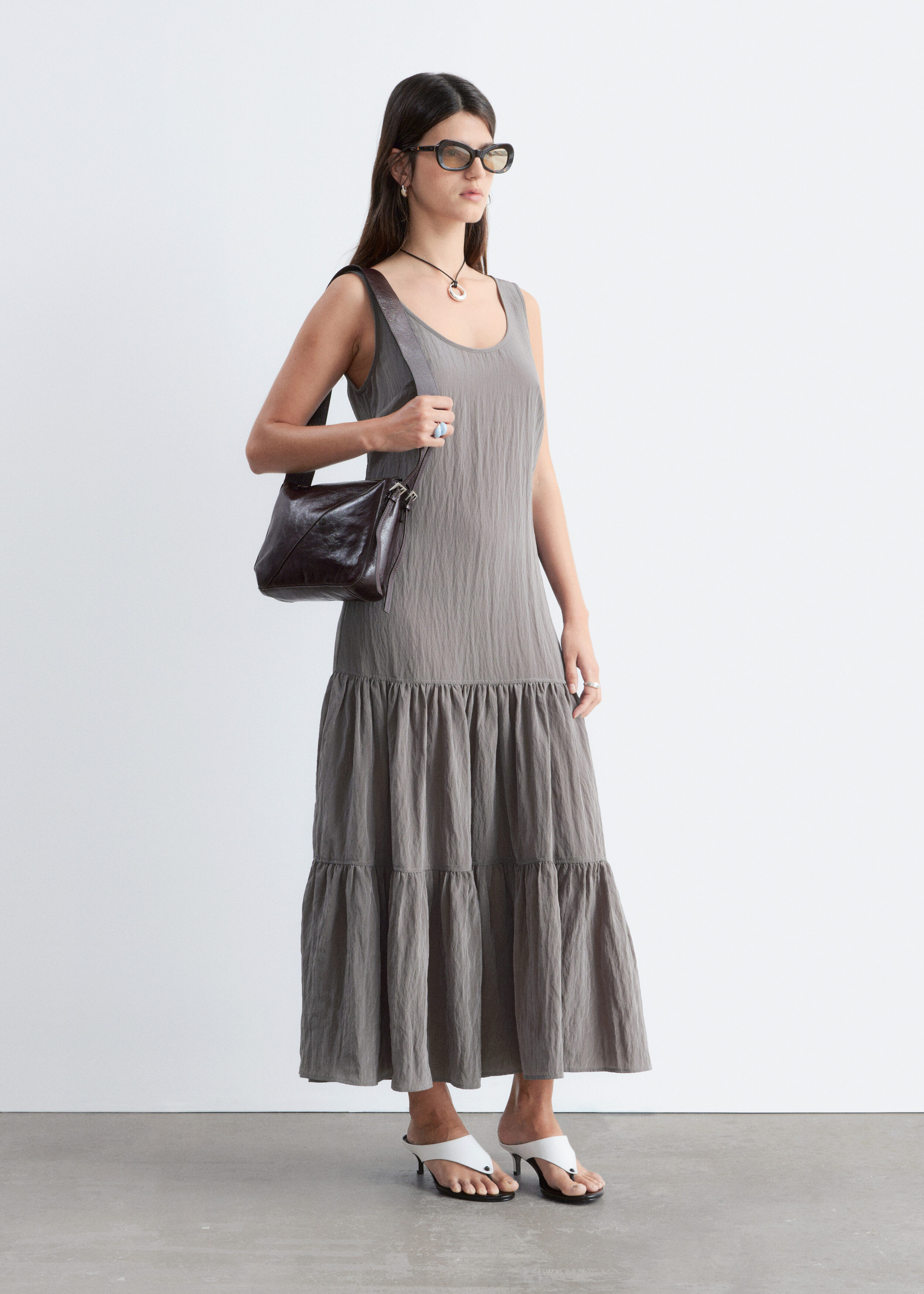 & Other Stories TIERED MAXI DRESS
