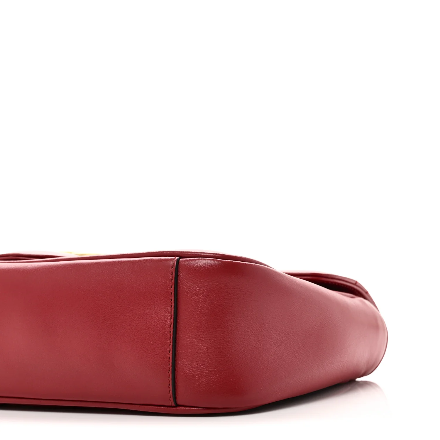 Calfskin Matelasse Small GG Marmont Shoulder Bag Hibiscus Red - Top Club