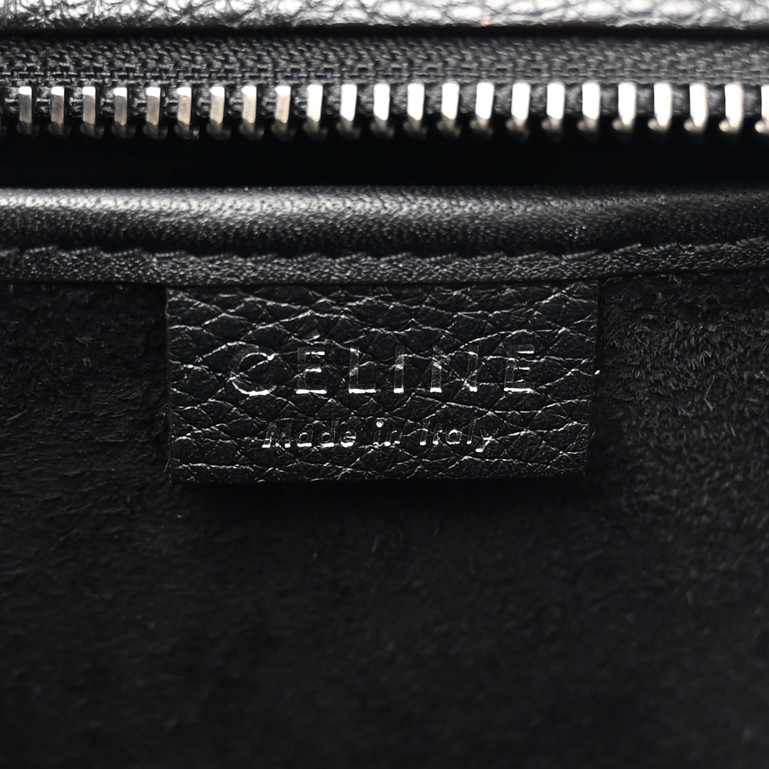 Drummed Calfskin Nano Luggage Black - Top Club