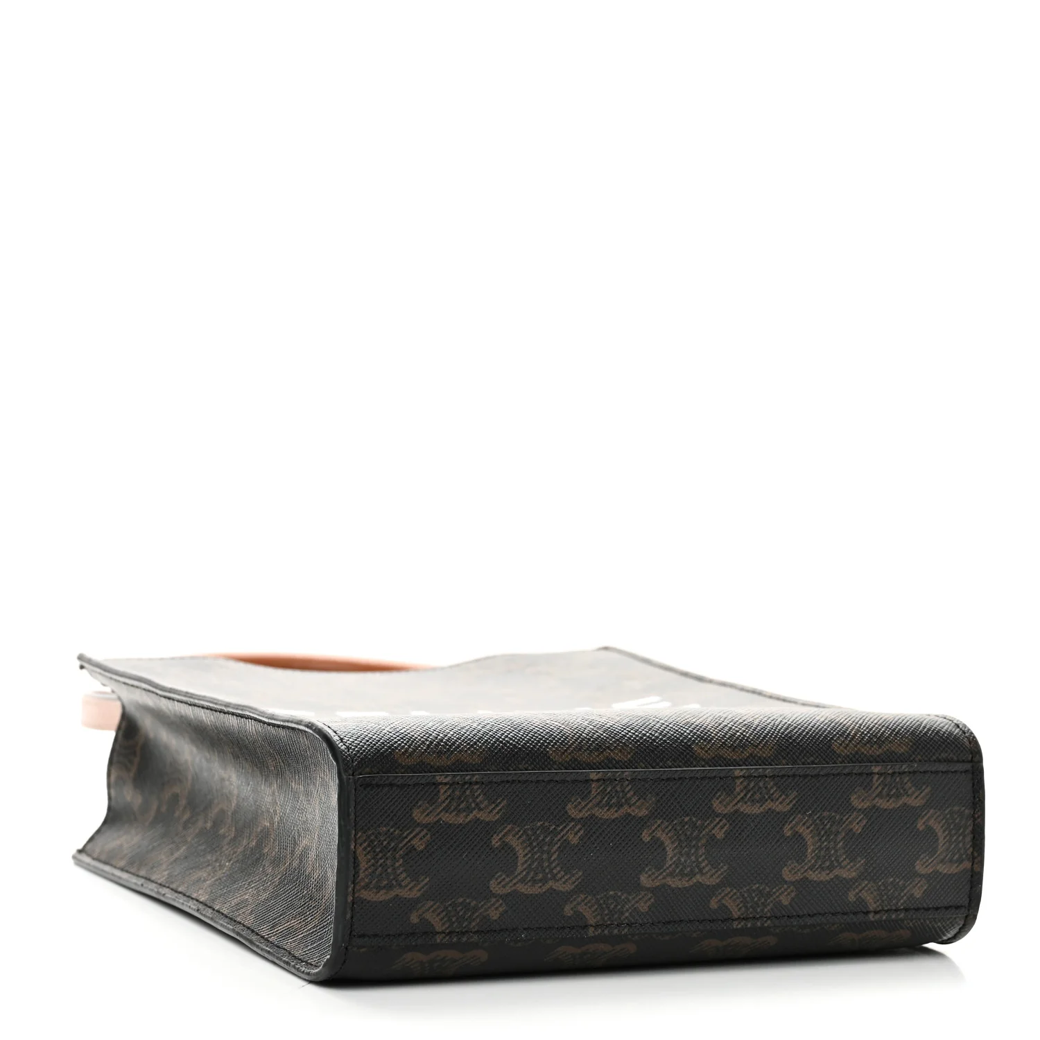 Triomphe Canvas Calfskin Mini Vertical Cabas Tan - Top Club