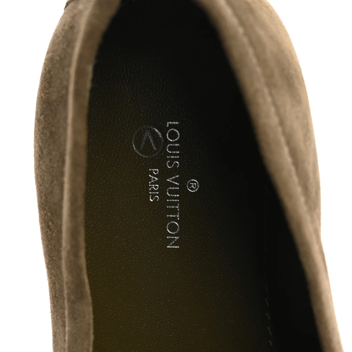 Suede Upper Case Flat Loafers 40 Green - Top Club