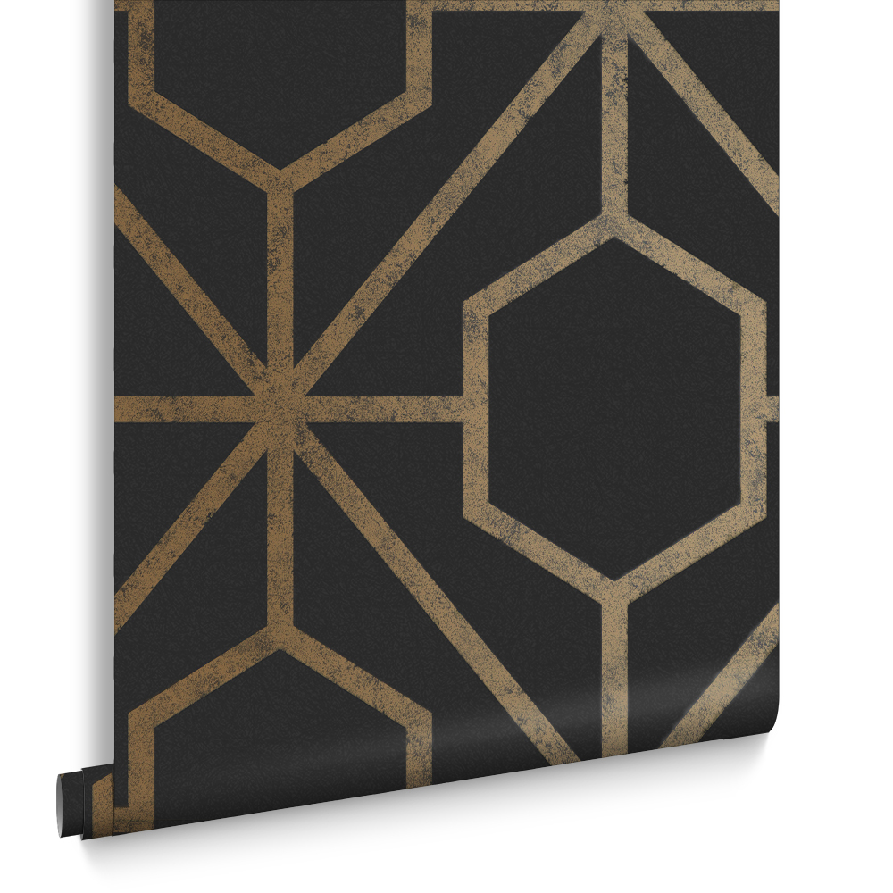 Graham & Brown  vliesbehang  Rinku Black & Gold Graham & Brown  vliesbehang  Rinku Black & Gold