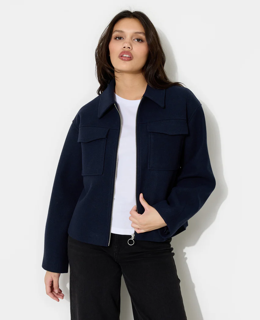 Pimkie Blouson zippé effet drap de laine