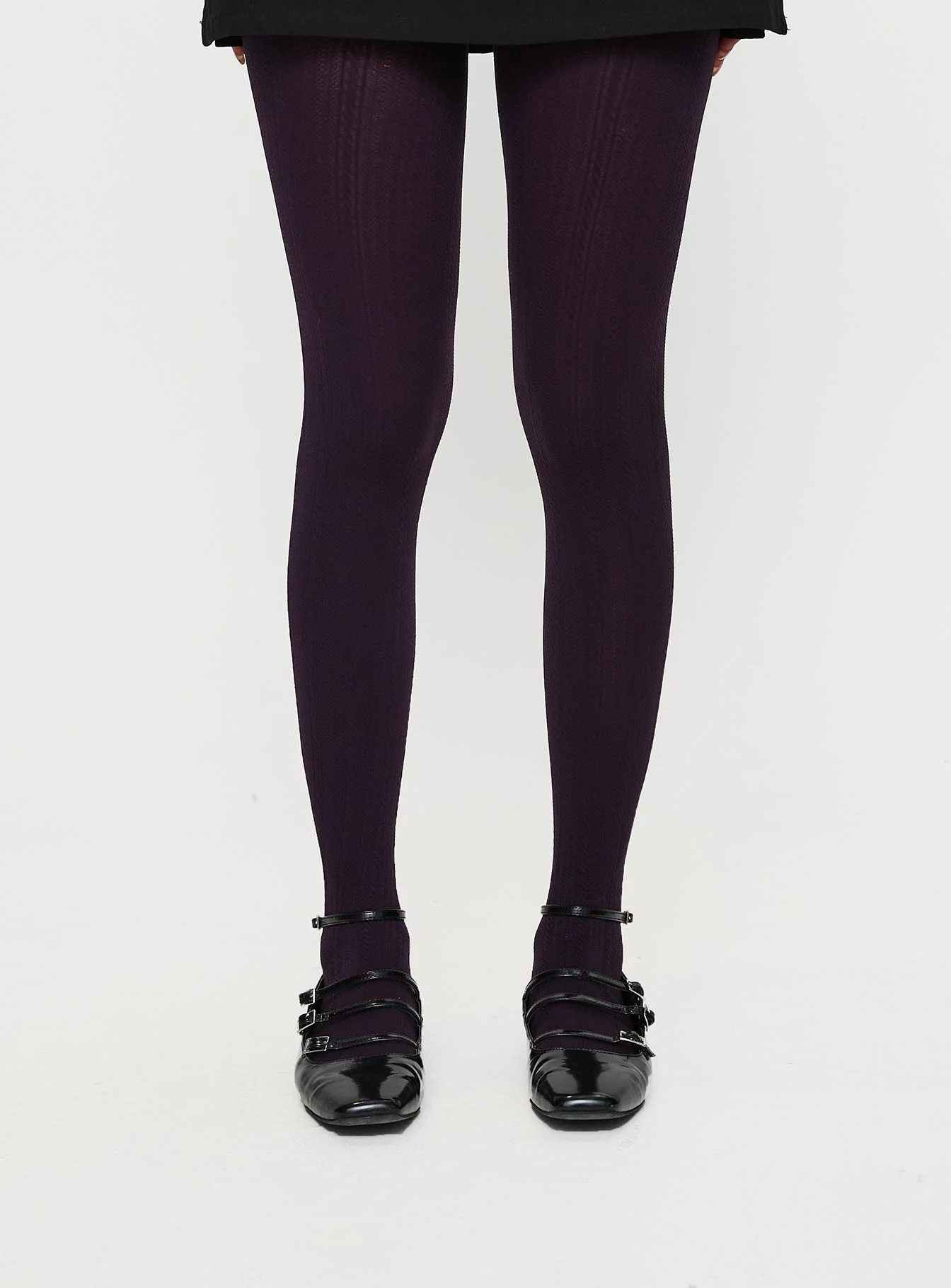 Back With Love Stockings Plum