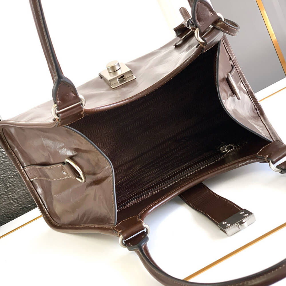 Prada Medium leather tote bag(high-end grade) - Top Club