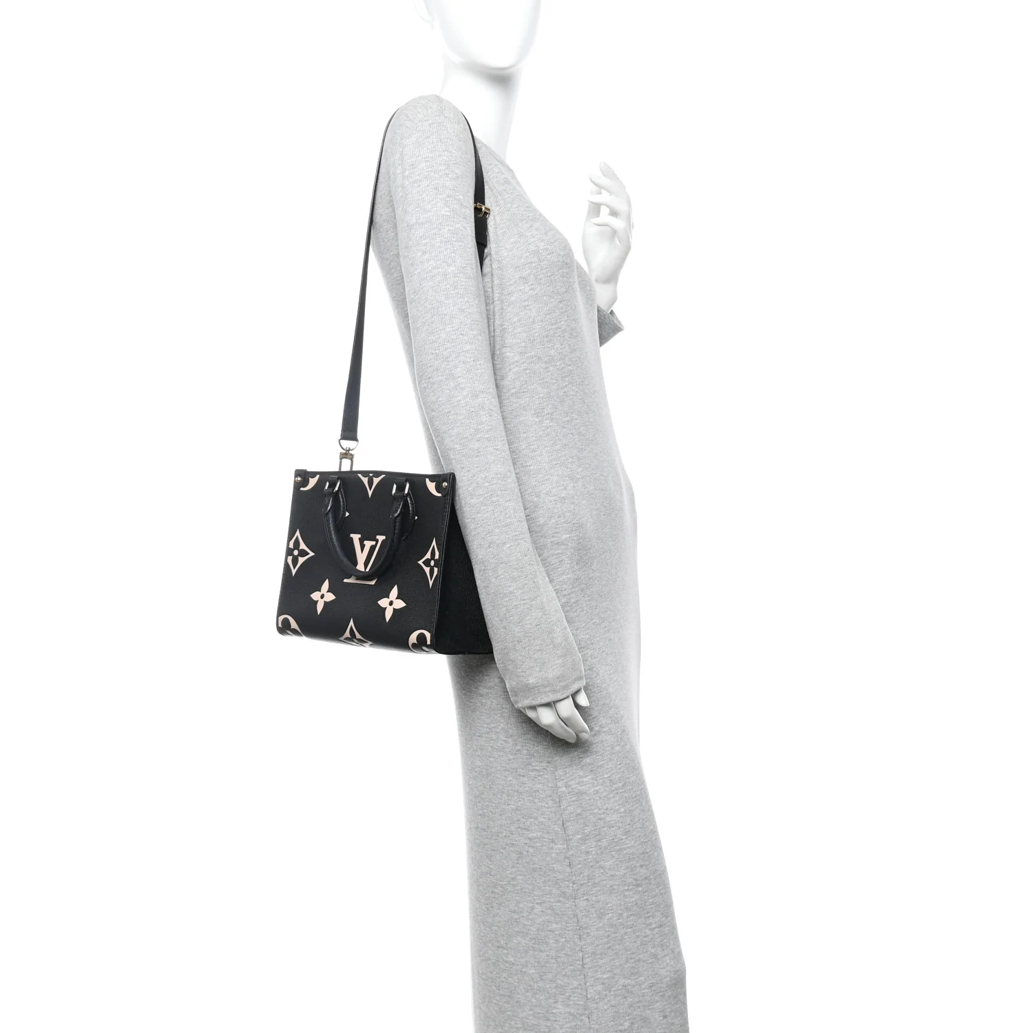 Empreinte Monogram Giant Onthego PM Black Beige