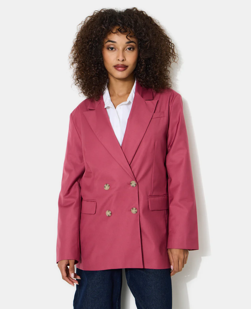 Pimkie Veste blazer oversize avec double boutonnage