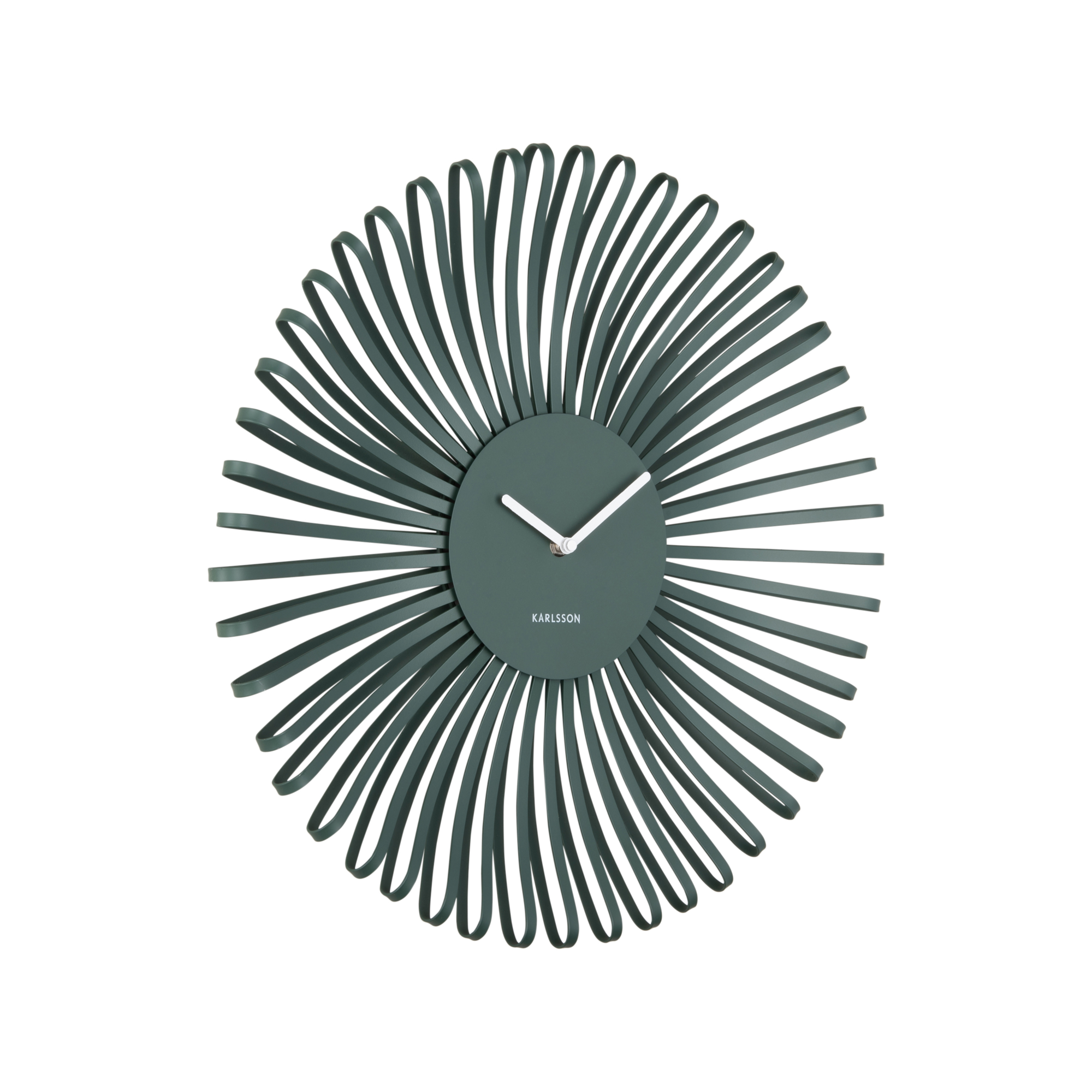 Wandklok Polo Jungle groen