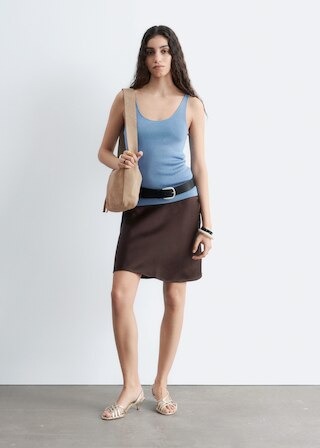 & Other Stories KNITTED SCOOP-NECK TANK TOP