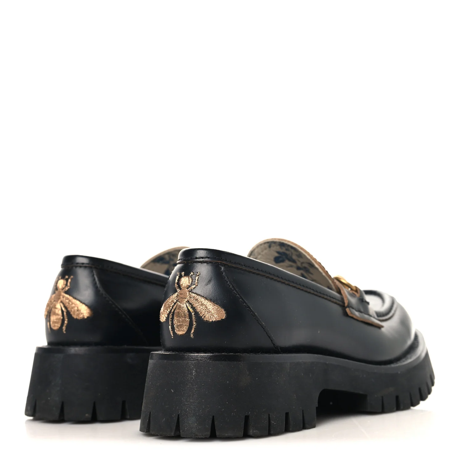 Cordovan Lux Womens Harald Horsebit 25mm Platform Loafers 35 Black - Top Club