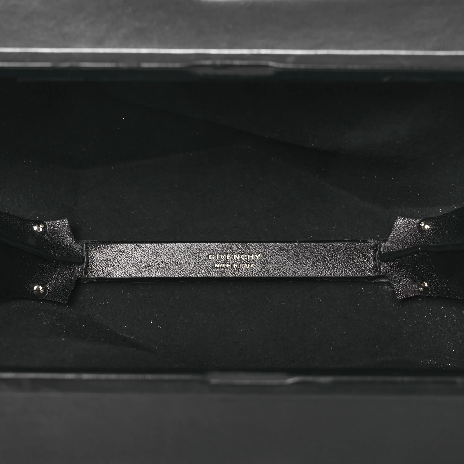 Calfskin G Chain Clutch Black - Top Club