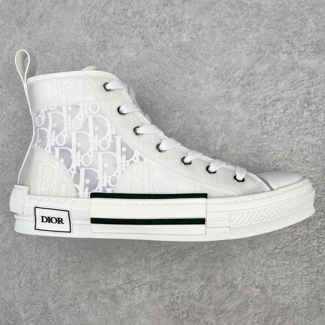 Dior 迪奥 B23 满印logo 高筒 休闲鞋 运动鞋 板鞋 男鞋 女鞋 白色 3SH118YNT_H000 - Sneaker Replica Workshop