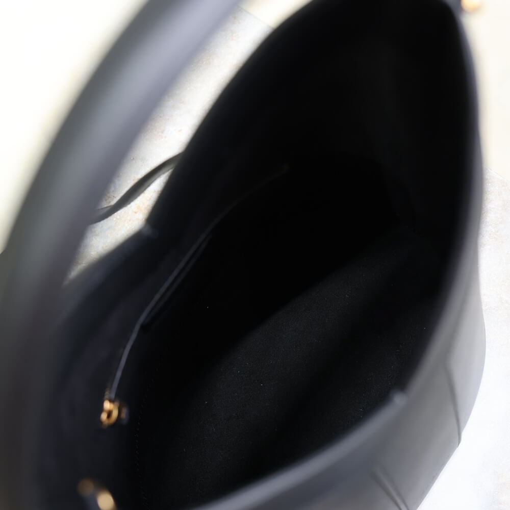 YSL Y top-handle bucket in leather(HIGH-END GRADE) - Top Club