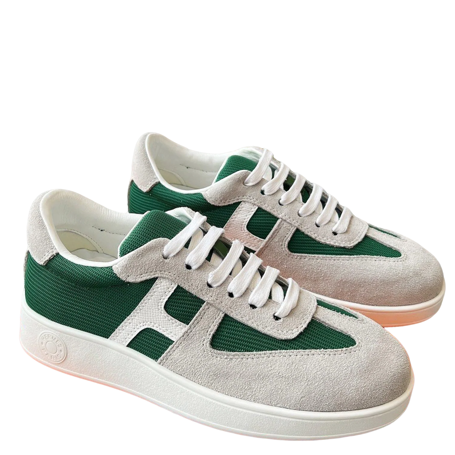 Hermes Women's Sneakers Iconic H Logo Leather Casual Fashion Shoes - Sneaker Replica Workshop