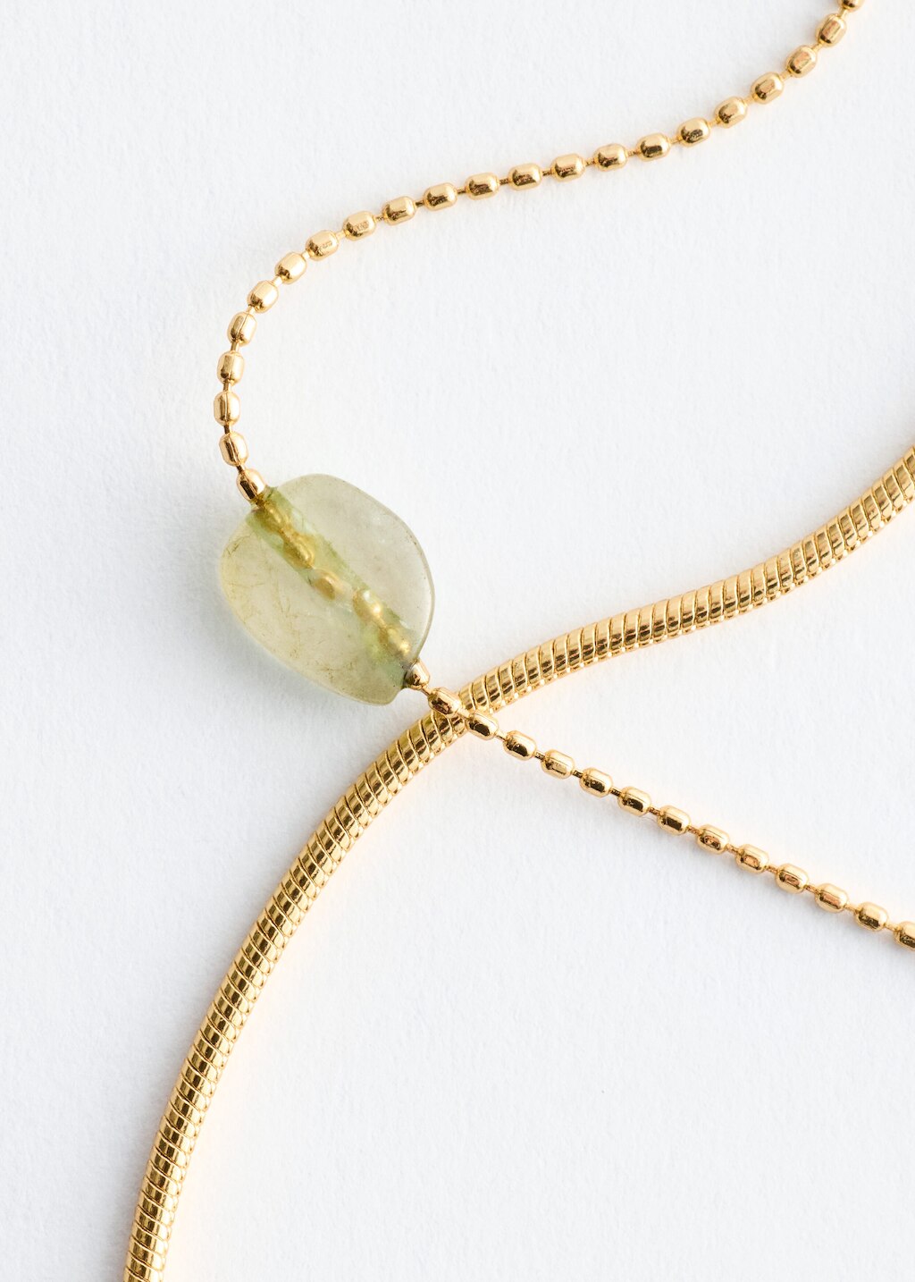 & Other Stories DOUBLE CHAIN QUARTZ BRACELET