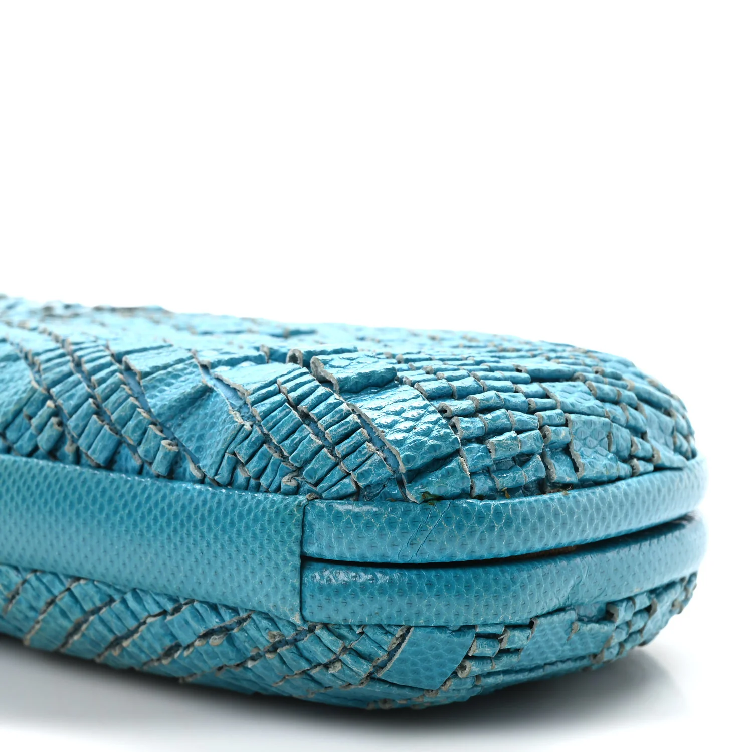 Ayers Intrecciato Karung Knot Clutch Blue - Top Club