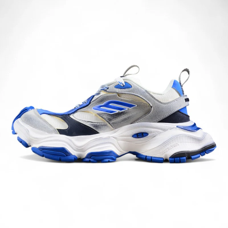 Balenciaga Cargo Sneakers in Grey/White/Blue - Sneaker Replica Workshop